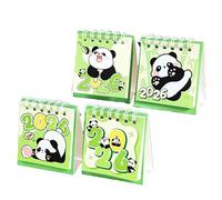 4 calendarios de escritorio pequeños 2026, mini calendario de escritorio, planificador mensual abatible de pie con encuadernación de anillo de metal, calendario diario compacto para el hogar, oficina