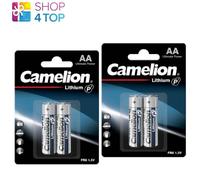 4 Camelion Aa Litio Último Potencia batteries FR6 L91 1.5V 2BL Exp 2032 Nuevo