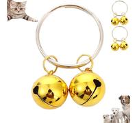 4 campanas extra fuertes para gatos y perros | Rastreador de mascotas | Salva pájaros y vida silvestre, talla única, Hierro, No es una piedra preciosa