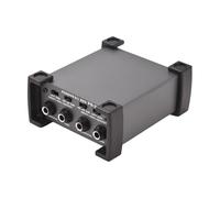 4 canales Caja directa de instrumentos de la unidad de box de caja pasiva 1/4 '' a XLR Professional Impedance Transform Audio Audio DI Direct Box para actuaciones de gira y en vivo