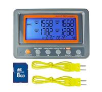 4 canales K Temperatura Tipo de tarjeta SD termómetro registrador de datos termopar con zumbador