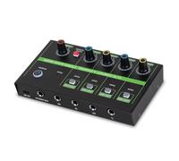 4 Canales Mezclador de Audio Micrófono Línea Estereo Conjunto de Micrófono de Línea de para Músicos Podcasters Electronic Drums