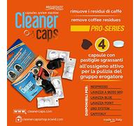 4 Cápsulas de limpieza grupo dispensador para todas las máquinas Unosystem Illy y Kimbo