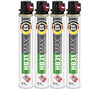 4 cartuchos de gas de 165 mm, 80 ml, Fuel Cell, gas de repuesto para clavadora, anillo rojo, gas para todo el año HB31