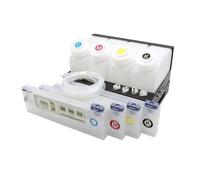 4 Cartuchos de Tinta de Recarga de 220 ml for impresoras Ro y Mi-AKI Mutoh, Cabezal DX5, Cartuchos Recargables, Kit CISS, Tipo Flotador(4Cartridge 4tank)