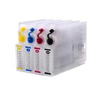 4 Cartuchos de Tinta Recargables T9071 T9081 748xl sin Chip, compatibles con impresoras Epson Workforce Pro WF-6590 WF-6090 Wf-8090 Wf-8590 Wf-6530