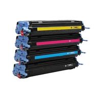 4 Cartuchos de tóner compatibles con HP 124A Q6000A Q6001A Q6002A for HP LaserJet 1600 2600 2600n 2605 2605dnt