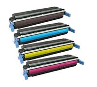 4 Cartuchos de tóner compatibles con HP 643A Color 4700, 4700DTN, 4730MFP, 4730X, MFP, 4730XM, Q5950A, 5950A, 5951A, 5952A y 5953A.