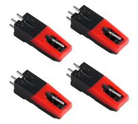 4 cartuchos universales para tocadiscos, cartuchos de repuesto para tocadiscos, aguja de diamante para tocadiscos de vinilo, fonógrafo LP, Victrola, ION, Crosley