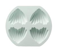 4 cavidades de silicona con forma de corazón para fondant en forma de concha, moldes para hacer yeso, moldes de mousse para hacer caramelos a mano moldes de silicona en T