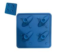 4-Cavity Shark Ice Molds, Shark Ice Molds, Freezer Fun Drink Accessory, Nonstick Silicone Iced Cube Tray for Cocktails Whiskey Bourbon Beer Juice Coffee Kitchen Bar Restaurant Apartment