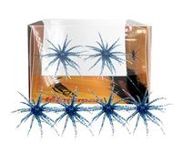 4 cebos suaves de erizo de mar, señuelo de pesca realista para lubina y perca, anzuelo flotante TPR con estrellas reflectantes, anzuelo artificial de gusano de 6 colores para agua salada y agua dulce