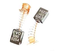 4 cepillos de carbono de repuesto para Evolution RAGE3-S y Fury 3-S 210 mm para sierras ingletadoras - Compatible con modelo E113