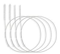 4 cepillos de limpieza extralargos para tubo de pajita, manguera, botella y desagüe de refrigerador, 1 m