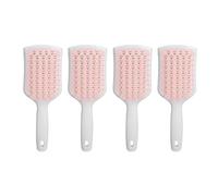 4 cepillos de pelo para desenredar con ventilación, mango ergonómico en forma de diamante, cepillo de ventilación curvo para uso húmedo y seco, salón profesional, secado por