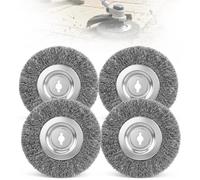 4 cepillos de repuesto de acero inoxidable compatibles con el limpiador de juntas Einhell con batería, compatibilidad perfecta, limpieza eficiente de juntas, cepillo de acero inoxidable robusto para