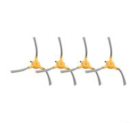 4 cepillos laterales de repuesto para robot aspirador MEDION S12SW MD20041 MD19601, y adecuado para mantenimiento regular