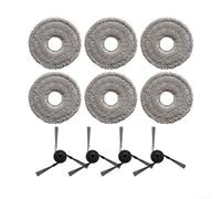 4 cepillos laterales y 6 paños de fregona para X50s Pro y Matrix10 Ultra, piezas de aspiradora robot reutilizables para una limpieza eficiente +