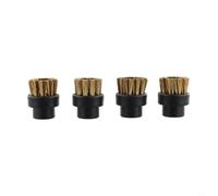 4 cepillos limpiadores de vapor compatibles con Dupray diseñados para hacer frente a la suciedad en espacios reducidos como desagües de cocina y juntas de baño (alambre de cobre)