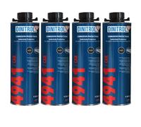 4 Ceras para bajos de coche en color negro, latas de 1 litro, de Dinitrol, modelo 4941 (con tapón de rosca estilo Schutz).