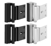 4 cerraduras de puerta de seguridad para el hogar, cerraduras de refuerzo de puerta, perno de puerta de seguridad de alta resistencia con acabado de construcción para pestillo de puerta oscilante