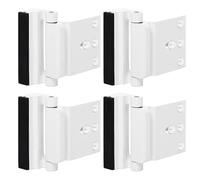 4 cerraduras de puerta de seguridad para el hogar, cerraduras de refuerzo de puerta, perno de puerta de seguridad de alta resistencia, cerraduras de marco con acabado de construcción para pestillo de