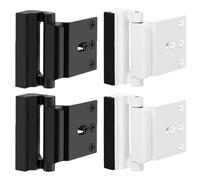 4 cerraduras de puerta de seguridad para el hogar, cerraduras de refuerzo de puerta, perno de puerta de seguridad de alta resistencia, cerraduras de marco con acabado de construcción para pestillo de