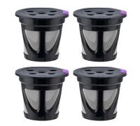 4 cestas de filtro de cápsulas de café, tazas K reutilizables, filtro de café de repuesto para oficina, hogar, cafetería, restaurante, bar de ocio