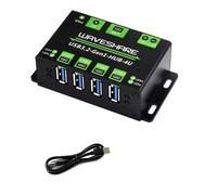 4-Ch USB 3.2 Gen1 HUB for Windows, macOS, Linux and Android Metal Case with Wall Mount Support USB 3.2/2.0/1.1 No necesita Driver Plug and Play