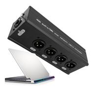 4-Channel Over Ethernet Box - Alta Velocidad Aleación de Aluminio Artículos de oficina,RJ45 Caja de transmisión de alta velocidad,Para Monitor Proyector Portátil Tablet Teléfono Sala de reuniones Cine