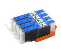 4 Cian Cartuchos de tinta para reemplazar Canon CLI-551C non-OEM / Compatible