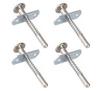 4 cierres de émbolo, pestillo de émbolo de acero de 6,5 x 65 mm, pestillo de émbolo con resorte para cama de muebles, accesorios de hardware de cama de muebles