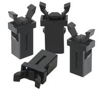 4 cierres de tapa de papelera, compatibles con cestas de basura Brabantia, flexibles, impermeables, con tapa táctil, para cocina, baño, color negro