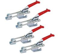 4 cierres grandes de acero para palanca de rodilla, cierre de cajón, cierre a presión ajustable, cierre de palanca, cierre rápido para puertas de armarios, cajas, maletas