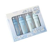 4 cintas correctoras compactas portátiles beiges para escritura suave, ergonómica, cómoda, cobertura oculta, escuela, oficina, uso corrector