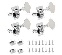 4 clavijas de afinación de guitarra eléctrica, clavijas de afinación de engranajes de guitarra eléctrica, cabezales de máquina para Jazz Silver