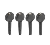 4 clavijas de afinación de violín de ébano, clavijas de afinadores finos de violín negro, reemplazo de madera con madera maciza para reemplazo de piezas de violín (1/4 violin pegs, ebony with fish