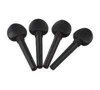 4 clavijas de ébano para violín para afinación estable y ajuste de tono, adecuadas para varios tamaños de violín, clavijas de repuesto para instrumentos de cuerda (1/2)