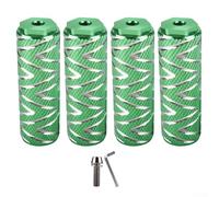 4 clavijas de pie de bicicleta con características antideslizantes hechas de aleación de aluminio para mayor durabilidad en ciclismo de montaña y carretera (rojo (verde (agujero pequeño))