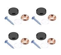 4 clavos decorativos para vallas publicitarias, sujetadores de vidrio, clavos de fijación de vidrio, tapas decorativas planas, carteles/publicidad, herrajes para muebles