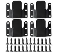4 clips de conexión para sofá cama de 78 x 64 x 8 m, piezas de conexión de juntas de metal, soportes seccionales entrelazados para muebles, conectores de sofá de esquina con tornillos para muebles