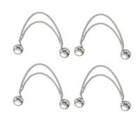 4 clips de puño para pantalones, alfileres para bufanda, broche sin pines, broches de hiyab, sujetadores de camisa, clips para camisa para mujer, round 1, como se describe