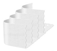 4 clips de silicona para sábanas bajeras, fijador antideslizante para sábanas individuales, dobles, reinas, king, gris y transparente (transparente)