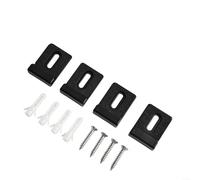 4 clips de soporte para espejo de baño, accesorios esenciales de montaje en pared para espejos sin marco
