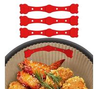 4 clips magnéticos de silicona para freidora de aire, hebilla de seguridad resistente al calor, accesorios reutilizables para evitar que el papel se queme, cubiertas de alimentos, se adaptan a todos