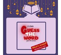 4 clues Guess the Word from the Quran: 100 Quran Word Guessing Game | Islamic Puzzle & Activity Book for Kids, Teens, and Adults