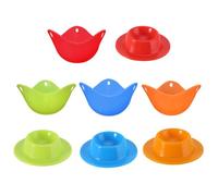4 Cocinas De Huevo De Silicona, 4 Soportes De Huevo De Silicona, Utensilios De Cocina Para El Desayuno, Adecuados Para Freidora De Aire.