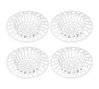 4 coladores de plástico para fregadero, filtro de pelusa, filtro de pelusa, protector de filtro, tapón de colador para fregadero de cocina, filtro de pelusa, para cocina y baño