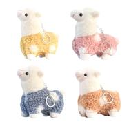 4 Coles De Muñeca De Alpaca, Lindos Coles De Animales, Coles Creativos De Dibujos Animados, Coles Decorativos, Coles Interesantes