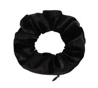 4 coleteros con cremallera de bolsillo, lazos para el pelo para mujer, soportes ocultos para coletas (color negro)